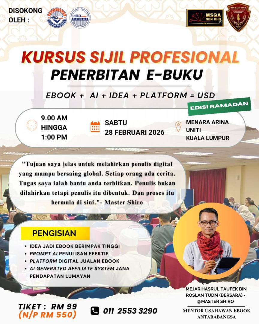 Kursus Sijil Profesional Penerbitan E-buku